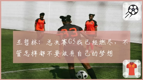 王哲林：总决赛G5我已经燃尽，不管怎样都不要放弃自己的梦想